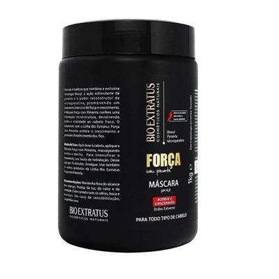 Mascara Capilar  Bio Extratus 1Kg Forca C/ Pimenta