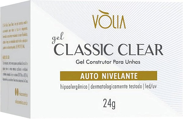 Gel Unha Volia 24g Classic Clear