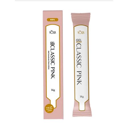 Gel Unha Volia 14g Classic Pink