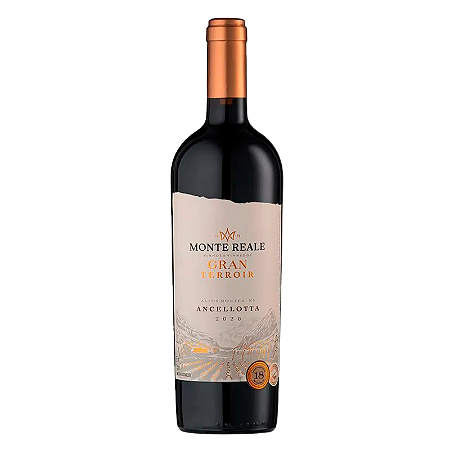 Vinho Nacional Tinto Monte Reale Gran Terroir Ancellotta 750ml