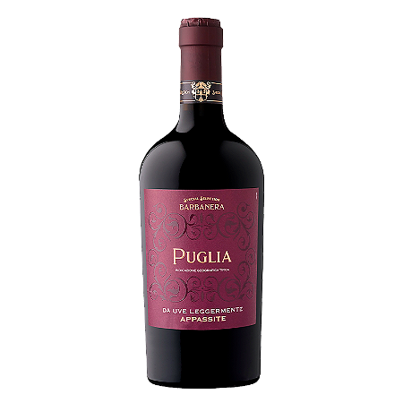 Vinho Italiano Tinto Barbanera Puglia Rosso Da Uve Leggermente Appassite 750ml