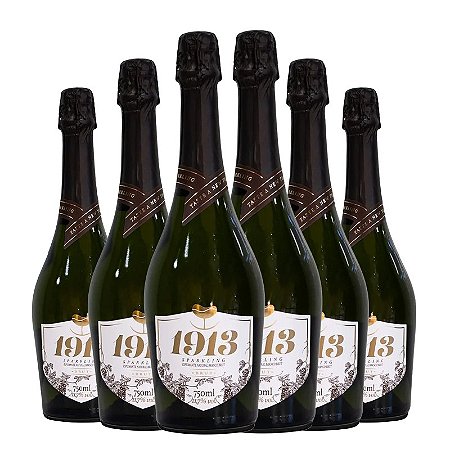 Espumante Nacional 1913 Sparkling Brut Branco (Caixa com 6 Unidades)