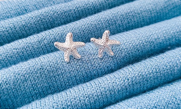 Brinco Estrela do Mar - Prata 925