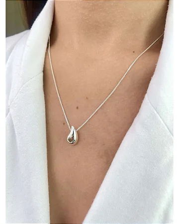 Colar Gota Serena - Prata 925