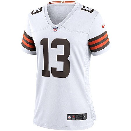 Camisa NFL Nike Cleveland Browns Feminina - Branco