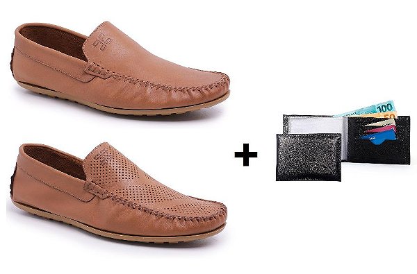 mocassim couro legitimo