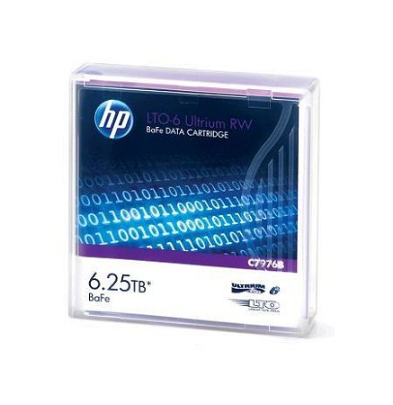 Fita LTO 6 HP Ultrium C7976A (2.5TB/6.25TB)