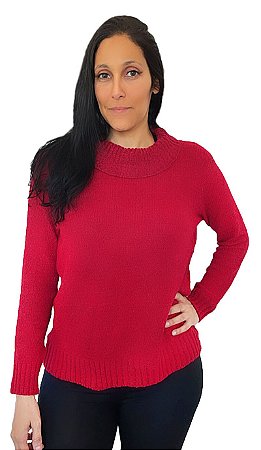 blusa de lã gola boba