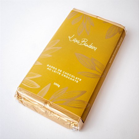 Barra de Chocolate ao Leite com Crocante