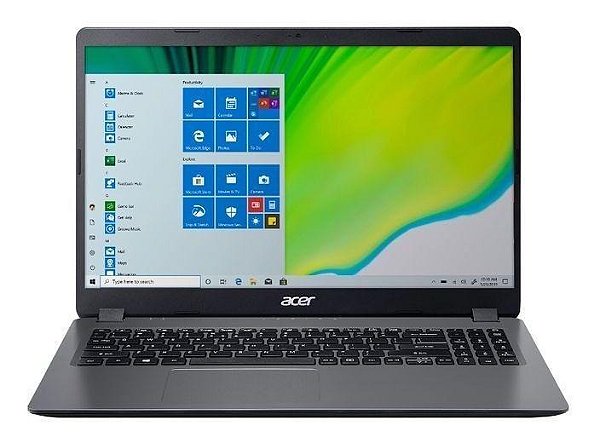 Notebook Acer Aspire 3 A315-56-330J - Intel Core i3-1005G1 - RAM 4GB - SSD 256GB - Tela 15.6" - Windows 11 - Cinza