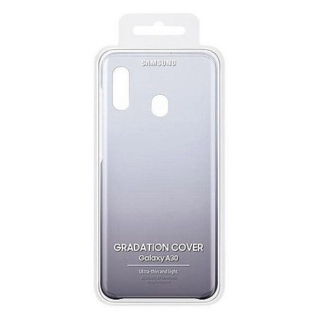 Capa Protetora Galaxy A30 Degrade - Preta - Original Samsung