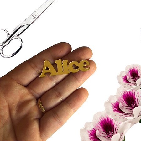 Kit 20 Un Nomes em Acrilico para Laços