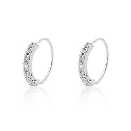 Argolinha fina cravejada 13mm