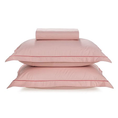 Jogo de Cama 3 Peças Karsten 180 Fios Royal Rosa Casal