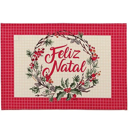 Jogo Americano de Natal Enfeites de Natal- Karsten