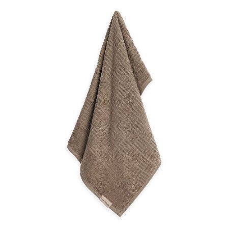 Toalha de Rosto Karsten Fio Penteado Invicta Taupe