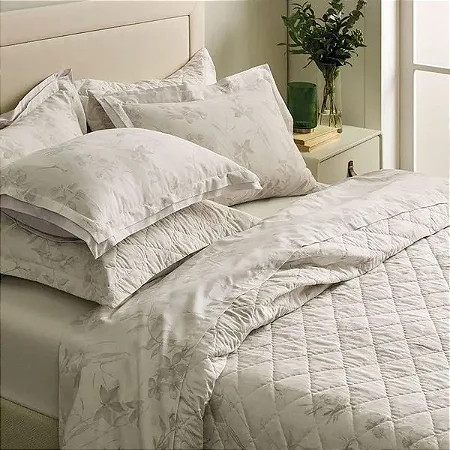 Colcha Casal  Cetim 300 Fios Lauren- Karsten