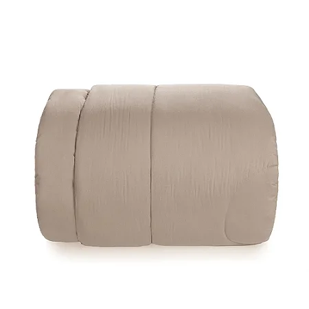 Edredom Karsten 180 Fios Percal Liss Castor Queen
