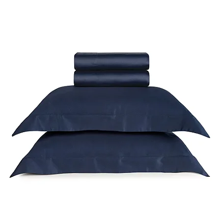 Jogo de Cama Queen 300 Fios  Frare Marinho- Trussardi