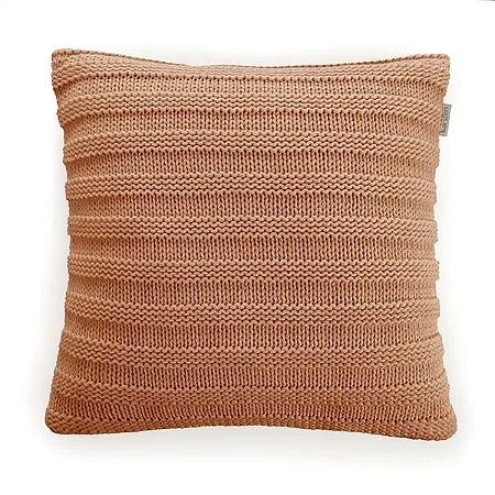 Almofada Decorativa de Tricot Quadrada Elana Âmbar- Karsten