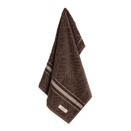 Toalha de Rosto Karsten Jacquard Malta Cacau