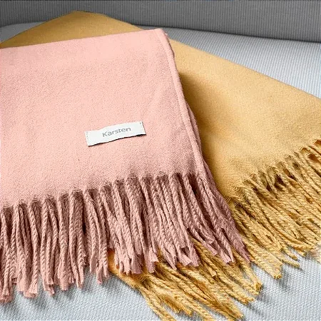 Manta Decorativa Luma Karsten Rosé