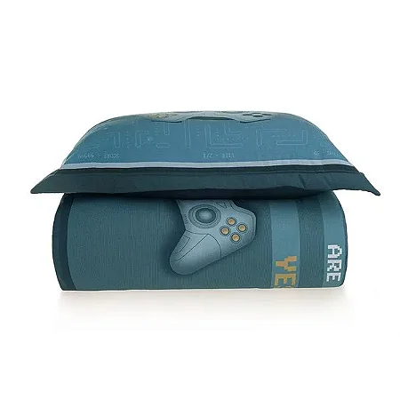 Colcha Infantil Solteiro  200 Fios Game- Karsten