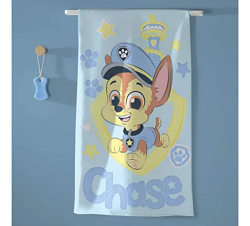 Toalha De Banho Felpuda Infantil Patrulha Canina 12 70x115cm