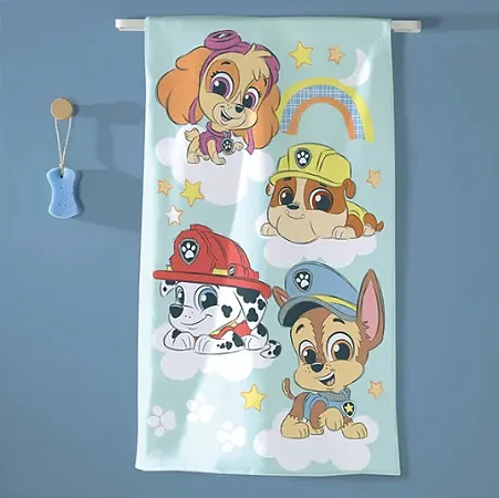 Toalha De Banho Felpuda Infantil Patrulha Canina 13 70x115cm