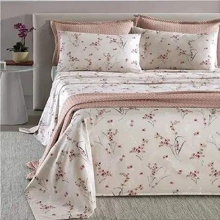 Jogo Cama Queen Döhler 150 Fios Provença Vanessa