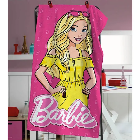 Toalha de Banho Infantil Döhler Barbie 28