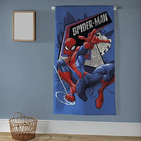 Toalha de Praia Aveludada Infantil Döhler Spiderman 01