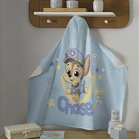 Toalha de Banho com Capuz  Döhler  Patrulha Canina 08