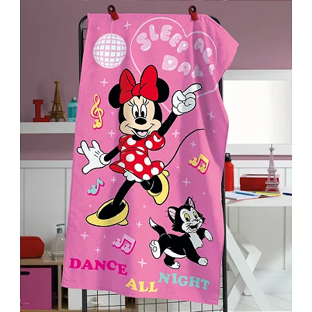 Toalha de Banho Infantil Döhler Minnie 12  Rosa