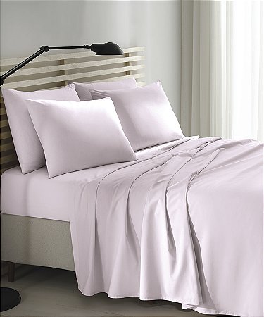 Jogo De Cama Casal Lavanda100% Algodão Döhler Priori 130Fios