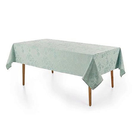 Toalha de Mesa Retangular 8 Lugares Roman Turquesa