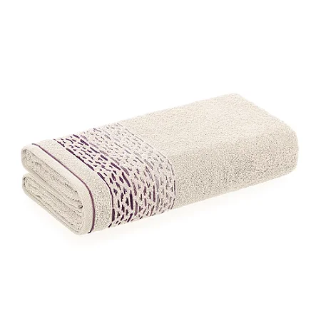 Toalha de Banho Karsten Atalanto Ivory/Rosa