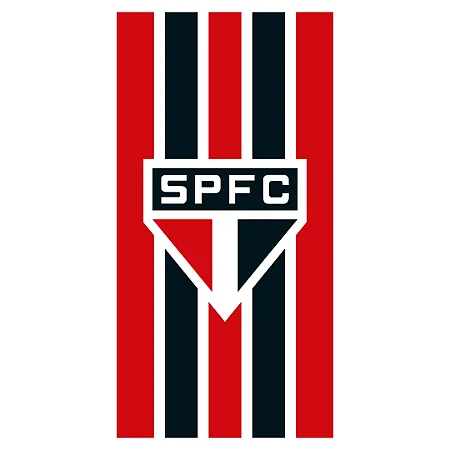 Toalha de Banho e Praia Döhler São Paulo Tricolor