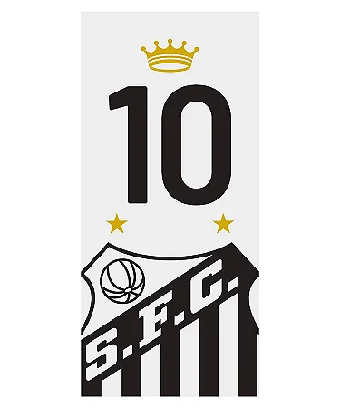 Toalha de Banho e Praia Döhler Santos Camisa 10