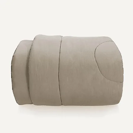 Edredom Queen 200 Fios 100% Algodão Tom Grão- Karsten