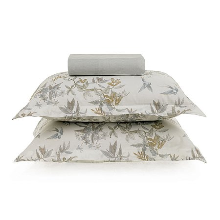 Lençol King com Elástico e Fronhas 200 Fios  Alanis- Karsten