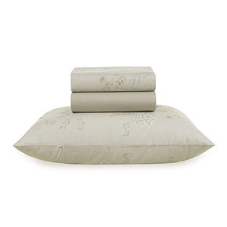 Jogo de Cama Solteiro 100% Algodão Sophia-Karsten
