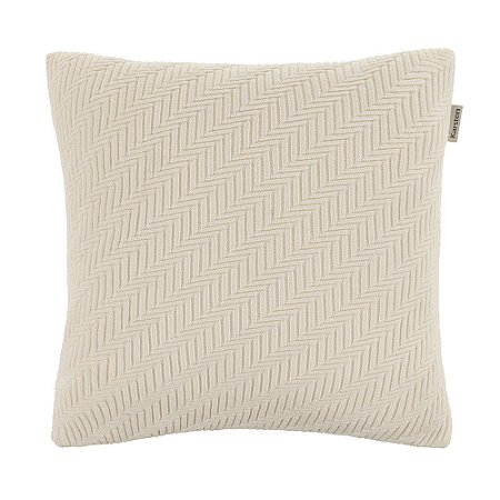 Almofada Decorativa Quadrada 45cm x 45cm Salina Branco