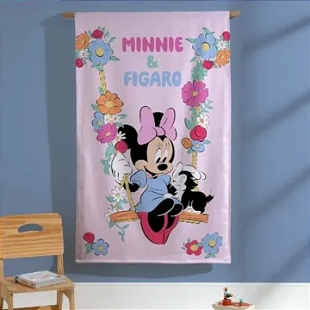Toalha De Banho Infantil Felpuda Minnie 15 Dohler 70x115cm