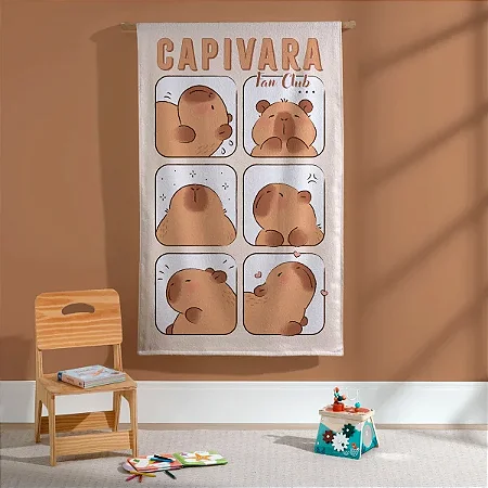 Toalha de Banho Felpuda Infantil Döhler 335g/m² -Capivara 01