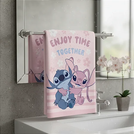 Toalha De Banho Infantil Lilo E Stitch 11 Dohler 100%algodão