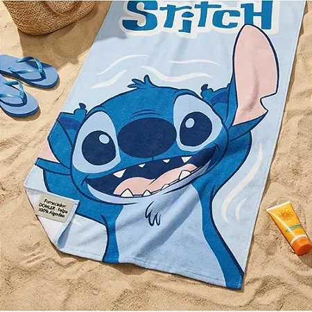 Toalha De Banho Infantil Felpuda Stitch 13 Dohler 70x115cm