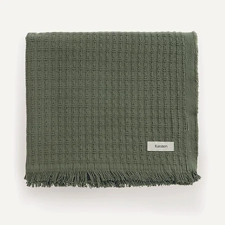 Manta Decorativa 100% Algodão Atlanta Campestre- Karsten