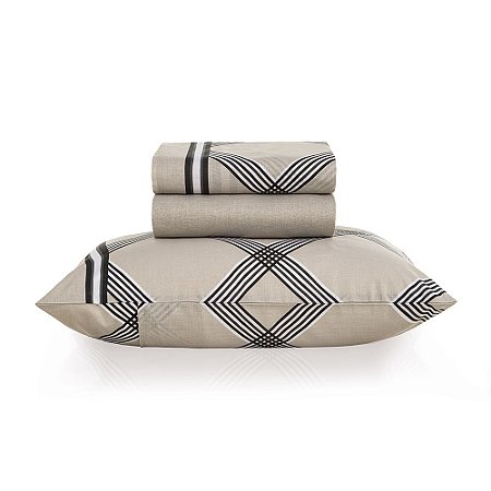 Jogo de Cama 3 Peças  100% algodão Magnus Solteiro Karsten