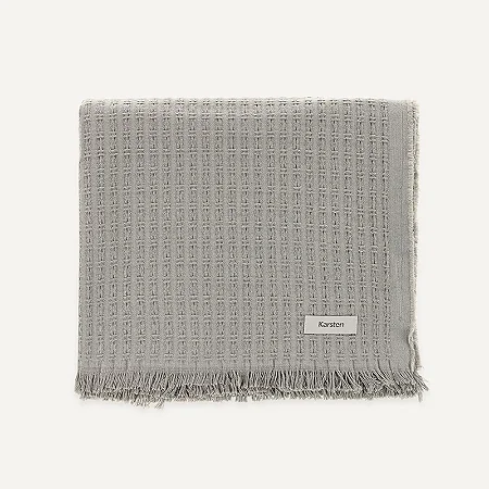 Manta Decorativa 100% Algodão Atlanta Crômio-Karsten